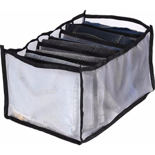 1 *Storage Bag 36*25*20cm Underwear Storage Box Foldable Bra Panties Separated Lattice Finishing Box In Stock