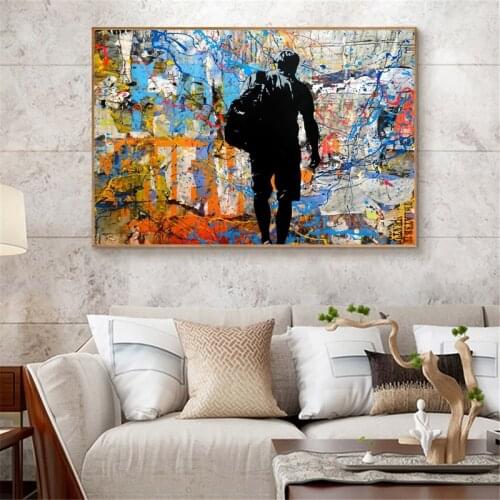 Abstract Modern graffiti Canvas Paintings Wall Art Prints Poster Living Room Decor Decorative Paintings On The Wall Home Decor