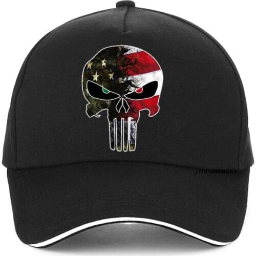 American Sniper Chris Kyle Men cap Punisher Skull Navy Seal Team Tactics cap Fashion USA Flag Camo adjustable Dad hat