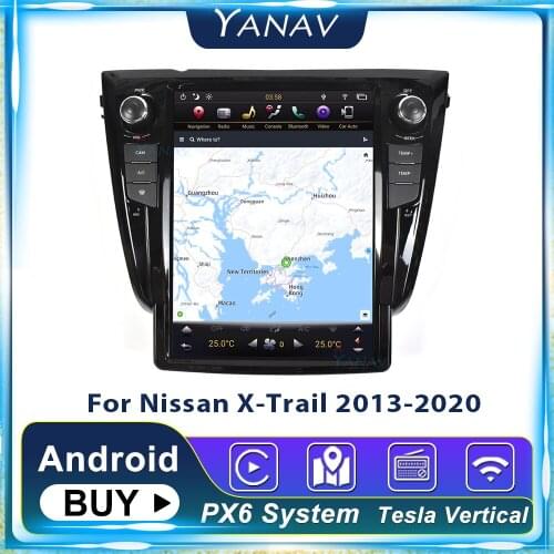 PX6 Android GPS Navigation Car Radio For Nissan X-Trail 2013-2020 Car Stereo Receicer Video MP3 Multimedia Player Head Unit