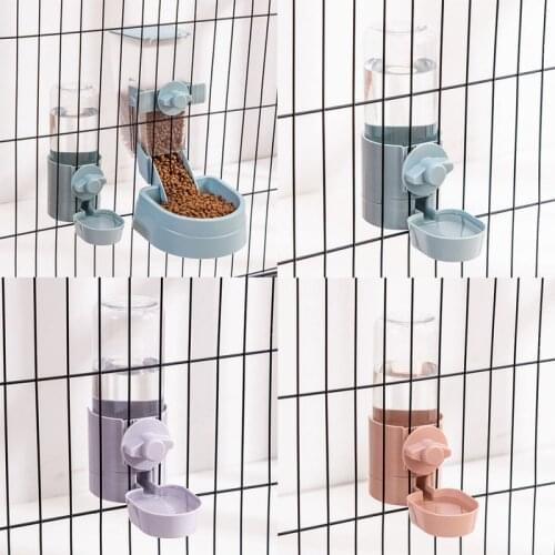 Pet Automatic Feeder Self-feeding Device Pet Drinking Fountain Water Bottle Cat Hanging Cage Small Dog Hanging Feeder