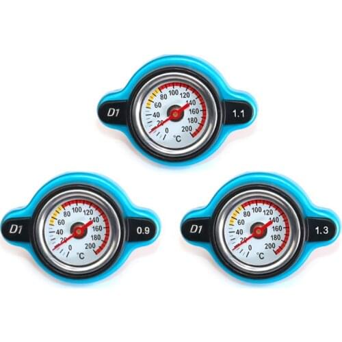 Car Thermostatic Gauge Radiator Cap 0.9/1.1/1.3 bar Water Temp Meter