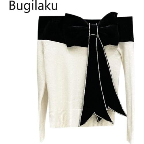 Женские пуловеры с открытыми плечами Bugilaku China At AliExpress