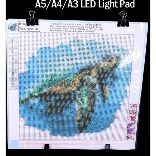 Digital Tablets A4 LED Graphic Artist Stencil Drawing Board Light Box Tracing Table Pad Three-level Diamond Painting Accessories