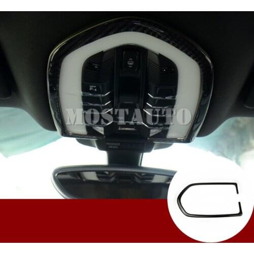 For Porsche Macan Carbon Fiber Roof Front Reading Light Trim Cover 2014-2018 1pcs Car Accessories Interior Car Decor Car Trim