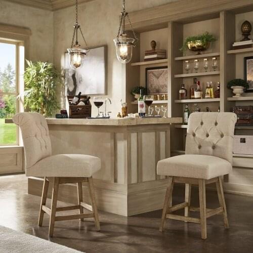 Creative design of push-button chair in revolving restaurant commercial leisure place high chair bar chair bar chair