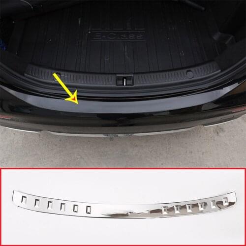 Chrome Stainless Steel Exterior Rear Bumper Plate Protector Trim For Mercedes Benz E Class W213 2016-2018 Accessories