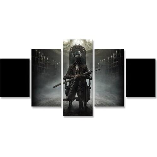 Bloodborne Game Poster Wall Art Painting 5 Pcs Decorative Paintings Home Decor Bedroom Decoration Pictures