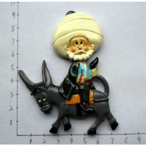 Hot Sale Cyprus Tourism Souvenir Fridge Old Donkey Magnetic Stickers Horse Fridge Magnets