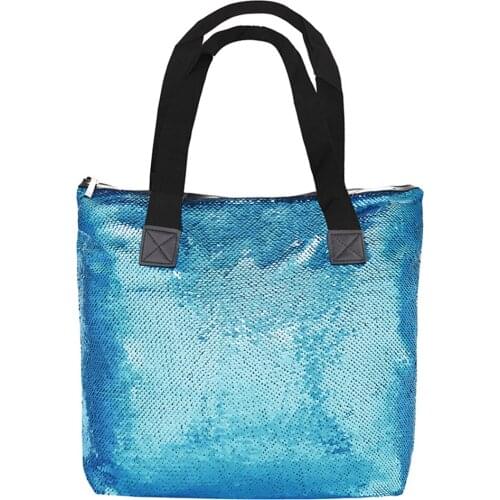 Fashion Style Fish Scale Sequins Women Handbags Sequined Decor Large Capacity Ladies Beach Bag for Shopping