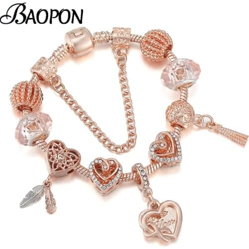 Fashion Gigantic & Feather Pendant Charm Bracelet 2021 Trend Womens Bracelets For Women Jewelry Gift Special Offer 41 Styles
