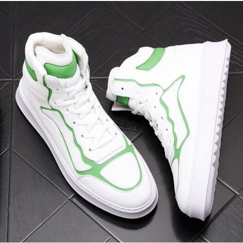 ERRFC British New Arrival Mens High Top Casual Comfort Shoes Fashion Black Trending Leisure Zapatos Warm Short Plush For Winter