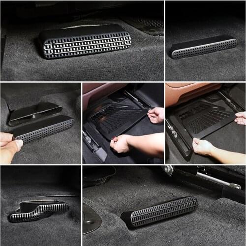 For BMW 1 2 3 5 Series X1 X2 X3 X4 X5 Under Seat Floor Rear AC Heater Air Conditioner Duct Vent Cover Grill Outlet Cover Trim