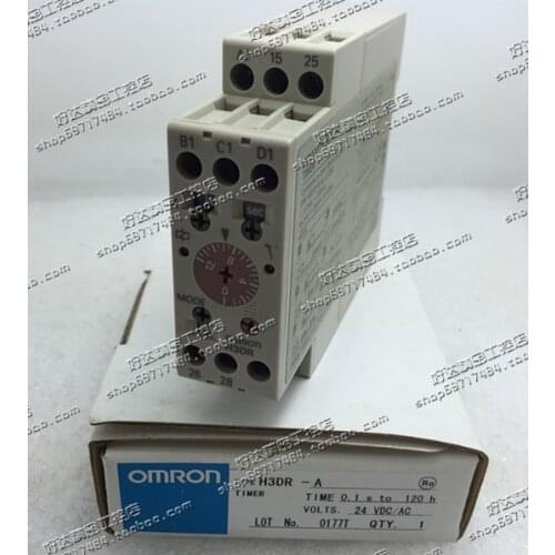 Original Omron Rail-type Time Relay H3DR-P AC220V One Open One Close Delay