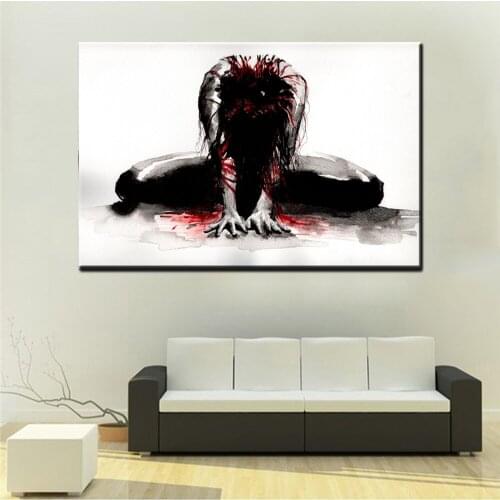 Xdr070 Graffiti girl Art Painting Street Canvas Painting Watercolor Beauty Women Print Canvas Posters