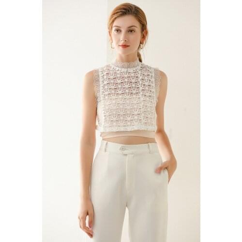 All Match Solid White Shirt Fake Collar For Girls Detachable Shirt Collar Denim Jeans Big Stones Blue Faux Cols Cowboy Shir