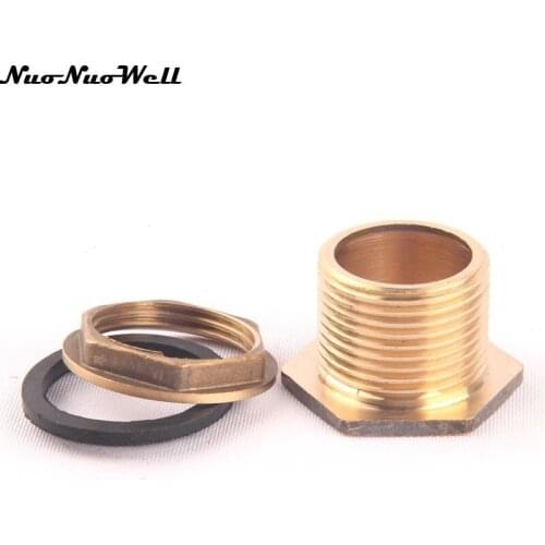 Hi-Quality 1'' Male Threaded Brass Water Tank Connector Copper Water Tower Outlet Interface Joint Fitting Accessories