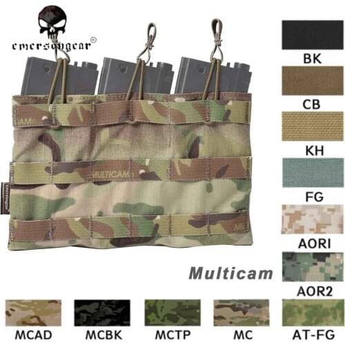 Emersongear Magazine Pouch 5.56 Triple Open Top Tactical Pouch Combat M6356