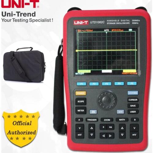 UNI-T UTD1062C Handheld Digital Storage Oscilloscope; 2Channels/60MHz Bandwidth/250MS/s Sampling Rate