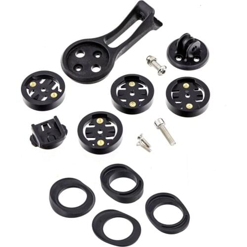 Bicycle Computer Holder Mount Extension Holder Bracket plastic Extend Base With washer Black for Garmin/Bryton/wahoo/Catey