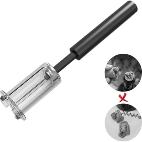 Air Pump Wine Corkscrew Bar Tools Safe Portable Stainless Steel Pin Cork Remover Air Pressure Bottle Opener Kitchen Accessories