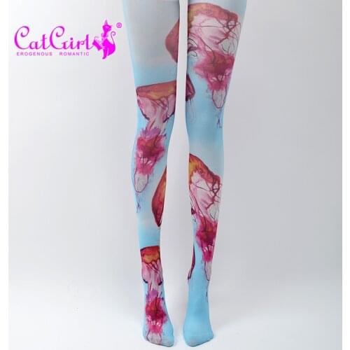 High Quality New Designs Print Pantyhose Womens Stocking Fashion