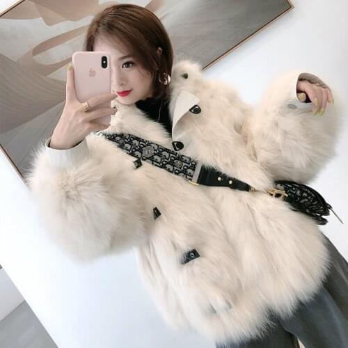 Fox Clothes Warm 2020 Parka Fur Korean Real Leather Winter Coat Women Manteau F0083 YY2253