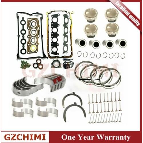 06B107065N New Engine Rebuild Kit Piston Valve Gasket Set Fit For VW Golf A3 A4 A6 TT Passat 1.8T 99-10 026105635A 06B107065F