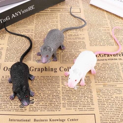 1pc Halloween gift toys funny tricky jokes fake realistic mouse model props party decorations new strange gag toys for kids