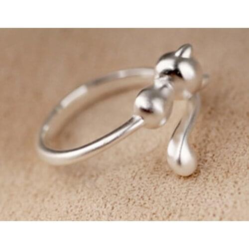 1PC Creative Cat Shape Knitting Loop Crochet Thimble Ring Finger Wear Yarn Guides Ring Household Sewing Accessories