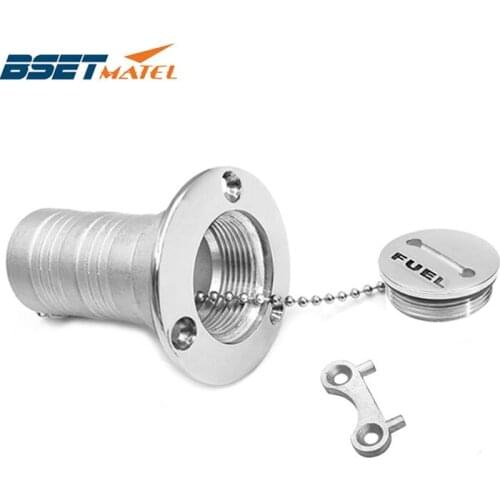 38 or 50mm Boat Hardware Fuel Deck Filler 316 marine grade stainless steel Key Cap boat accessories Socket yacht Caravans1.5" 2"
