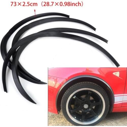 4Pcs Car Wheel Mud Guard Fender Flare Extension Wide Arch Protector Stripe Lip Body Kit For Car Universal Truck Car Mudguard