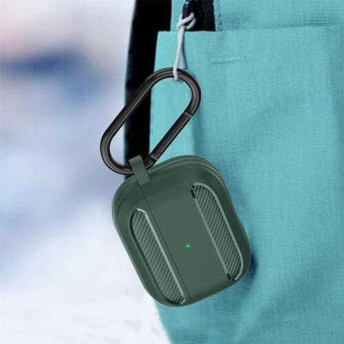 For Airpods Pro 2021 Wireless Charging Case Carbon Fibre Protective Skin Cover High Quality Shockproof Headphones Protector Case