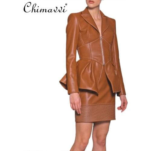Chimavvi Womens Winter Leather Jackets