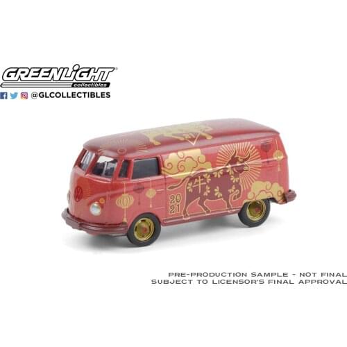 Greenlight 1:64 Volks wagen T2 year of the ox Collection Metal Die-cast Simulation Model Cars Toys