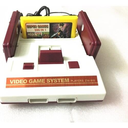 Brand New Double Controller TV Video Game Console for FC Classic Family TV Game Player with 500 IN 1 Game Cards Free Shipping