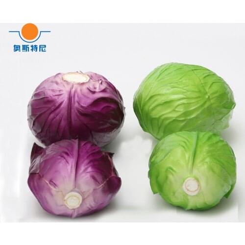 High imitation fake artificial cabbage&plastic fake simulated artificial cabbage vegetable model