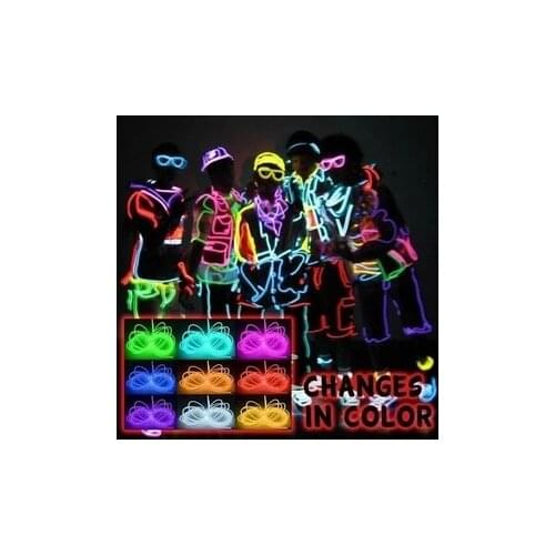 Classic EL Wire Clothing Neon Led Costume Dance Light Up Glowing Costume Men Halloween Christmas Flashing Suit