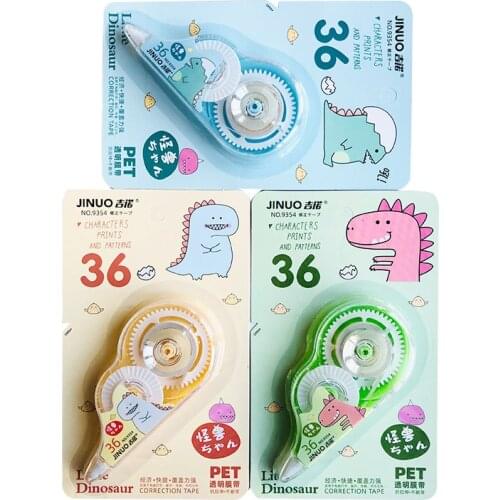 Kawaii Little Dinosaur White Out Correction Tape Novelty Corrector School Office Supplies Cute Accessories Cool Prizes