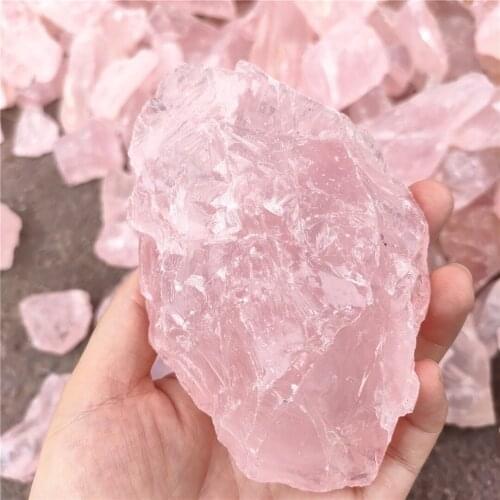 40-200g Hot 100% Natural crystal rose quartz raw stone raw gem energy stoneS And Crystals For Jewelry Making