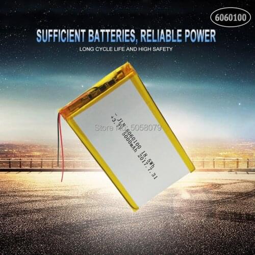 1pcs Li Po Li-ion Batteries Lithium Polymer Battery 3 7 V Lipo Li Ion Rechargeable Lithium-ion 6060100 5000mAh Bateria Replace