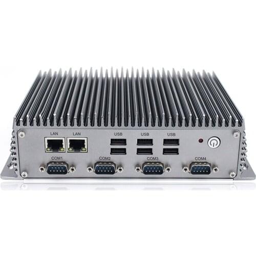 Industrial Fanless Mini PC Celeron 4305U i7-8565U i5-8265U i3-8145U 8th 4*LAN 10*USB 4*COM Windows 10 Linux Mini Computer