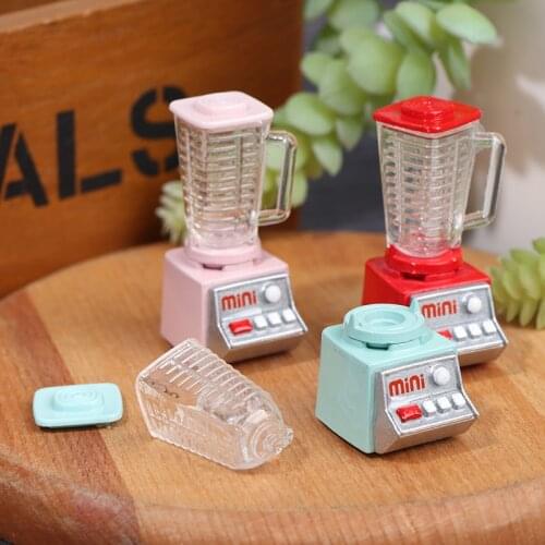 Mini Electric Juicer Resin Model Toy Dollhouse Kitchen Furniture Miniature Decor Accessories For Dolls Accessories