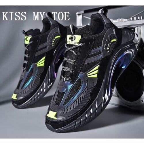 Spring 2021 Casual Breathable Mesh Shoes For Men Chunky Sneakers Zapatos De Hombre Sport Boys Flat Tenis Masculino Vulcanized