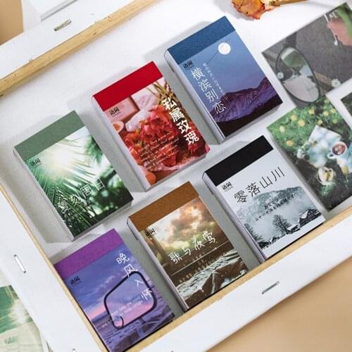 50pcs Plant landscape Deco Stickers INS Rose Green Leaf Bullet Journal Accessories Color Stickers Aesthetic Korean Stationery