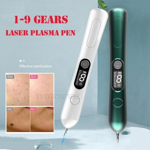 Newest Laser Plasma Pen Mole Tattoo Freckle Wart Tag Removal Pen Dark Spot Remover Beauty Machine For Face LCD Skin Care Salon