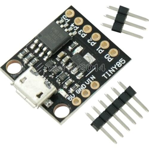 ATtiny ATtiny85 Digispark Kickstarter Micro USB Development Board Module For Arduino IIC I2C TWI SPI Low Power Microcontroller