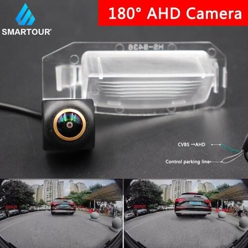 SMARTOUR CVBS 180 degree fisheye dynamic trajectory AHD 720P rear view camera for Mitsubishi Outlander hatchback Eclipse Cross