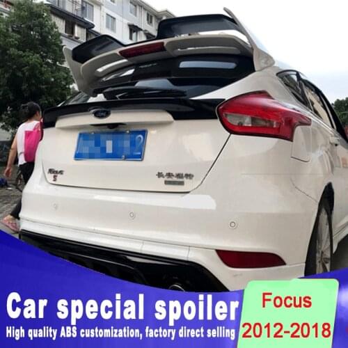 Middle spoilerFor ford for focus 2015 2016 2017 2018 year hihg quality ABS spoiler by DIY or primer color
