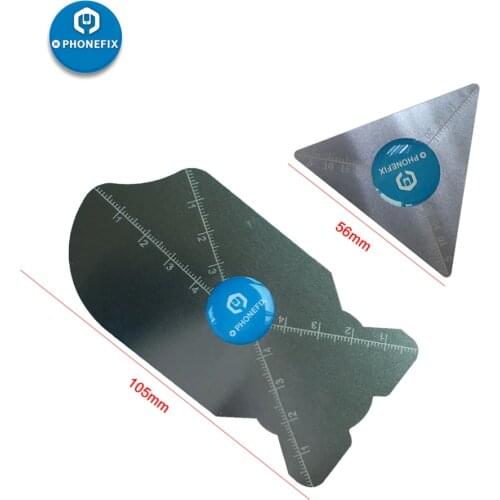 PHONEFIX Ultra Thin Flexible Stainless Card Spudger Pry Blade Opening Tool Scraper for iPhone Repair Phone Screen Repair Kit
